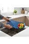 2-in-1 PP Cutting Board with Built-In Colander | 33×20 cm | Navy Blue - 2