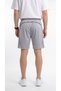Men's Gray Sports Shorts with Back Zipper Detail, Breathable, Sweat-Wicking, Quick-Drying, Flexible, Air-Permeable Fabric - 7