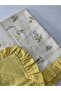 100% Cotton Muslin Baby Blanket with Ruffles, Double Layer Coverlet - 5