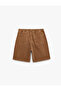 Cotton Comfortable Fit Jogger Bermuda Jean Shorts with Lace-Up Waist - 4