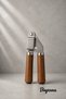 Acacia Wood Metal Combination Garlic Press