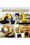 Remote Control Excavator Toy with Realistic Arm Movement and Tracks, Yellow - 4