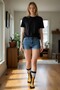 3 Pairs of Cotton Crow's Feet Patterned Socks Long Women's Socks - 3