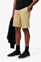 Men's Regular Fit Cotton Bermuda Shorts Men's Bermuda Shorts with Pockets Beige - 3