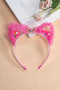 Girl's Lace Detailed Transparent Eared Crown - Sparkling Hair Accessory with Sequin Filling Inside - 7