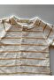 100% Cotton Striped Baby Boy Summer Rompers with Hat - Set of 2 - 3