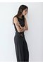 Draped appliqué combined jumpsuit