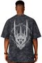 Design: the Lord of the Rings Movie Back Print Unisex Oversize Vintage Washed T-Shirt