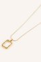 Women's Gold Color 2-Piece Chain Steel Necklace H2711Axns - 2