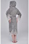 Hooded Bamboo Cotton Lace Women's Bathrobe Soft Textured Stylish - 5