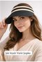 Bone Modelli Half-Zip Detailed Cropped Hijab Swimsuit and Visor Hat Set, Cropped Hijab, Shaded Straw Hat and Hijab Swimsuit, Sea-Beach Hat and Closed Hijab Swimsuit Set - 5