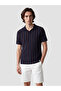 Esvab • Modern & Distinctive Devrik Roba Collar Striped Men's T-Shirt