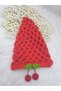 Pomegranate Flower Color/ 7-12 Years Old Cherry Crochet Children's Hat/Mesh Beanie/Cotton Summer Kids Hat/Children's Clothing/Cherry Hat/Mesh Hat/Children's Gift/Gift - 2