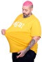 Mode XL Large Size Men's Gameday Crew Neck T-Shirt U26102 Mustard - 4