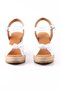 Genuine Leather White Wedge Heeled Women's Shoes - Z706 - 3