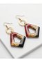 Polymer Clay Special Design Gold Detailed Earrings
