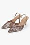 Women's Monica Nude Stone Sequin Stiletto - 4