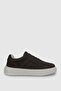 Genuine Leather Comfortable Lace-Up Men's Casual Sneaker Brown Shoes