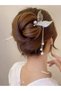 Fishtail shaped artificial beads rhinestone hairpin stylish hair piece hair styling tools school supplies hair accessories head accessories hair accessories for women - 6