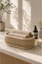 Decorative Bathroom Basket Organizer |   Modern Organizer Basket |   Towel & Bathroom Accessory Organizer |   Premium Design - 4