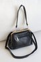 Women's Scholarship Handbag with Gold Clip, Multi-Compartment, Stylish Daily Shoulder Bag, Width 25, Length 19 - 7
