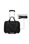 Premium Pilot Bag 1680D Nylon Water Resistant 2 smooth rolling Wheeled Laptop Case with Safe Zippers (Model 7840) Black - 7