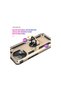 Mi 11 Lite Compatible Case Sofia Ringed Silicone Cover - Gold - 5