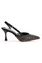Women's Pointed-Toe Open-Back Stone-Embellished Shoes and Bag Combination - 2