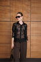 Lace Shirt - Black |   F2073 - 2