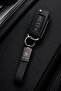 Skoda Keychain Shiny Metal & Leather – Double-Sided Logo, Premium Stylish Design, 12 X 2 cm Size, Car Accessory - 3