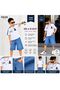 Boy's Printed Denim Shorts Set 5-14 Years - 2