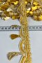 Yellow Beige Ottovelle Tasseled Luxury Decorative Ribbon – Premium Curtain and Sofa Decoration 1 Meter