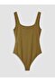Lcw Vision Square Collar Women's Snap Fastener Bodysuit - 2