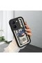 Vivo Y36 4G/5G Compatible High Quality Cartoon Printed Impact Resistant Black Silicone Case