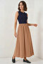 Women's Long Camel Skirt - 2