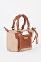 Women's Lupine Mink-Tan Lined Column Strap Zipper Closure Handbag and Shoulder Bag - 3