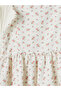Quality Pieces from Çelebi Store: Mini Dress with Rope Straps and Floral Corset - 8