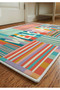 Colorful Welcome Written Non-Slip Base Decorative Doormat with Velvet Texture Modern Door Mat - 2