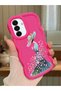 Samsung Galaxy A17 Compatible Case Camera Protector Red Silicone Couple Phone Case Girl Pattern