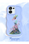 Oppo F31 5g Compatible Case Camera Protector Blue Silicone Couple Phone Case Girl Pattern - 2