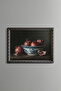 Still Life Pomegranate Composition - Vintage Patterned Frame - Thin Model