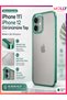 Matte Transparent Silicone Case with Metallic Silver Square Corners for iPhone 11 - 3