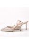 Roisin Women's Evening Dress Stone Embellished Stiletto Shoes - 4