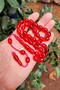 8X11 mm Red Dice Amber Prayer Beads - Double Imame Rosary with Hayyani Master Craftsmanship