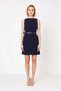 Women's Sleeveless A-Line Mini Dress Boat Neck Belted Stretchy Woven Casual Daily Modern Stylish Comfortable - 4