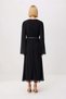 Women's Chiffon Maxi Dress Spanish Sleeve Crew Neck Chain Accessory Lined Woven Elegant Casual - 5
