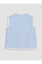 Blue Bow Detailed Girls' Blouse - 2