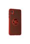 Samsung Galaxy A01 Core Compatible Case Montreal Silicone Cover with Ring - Red - 5