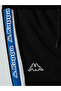 Black Loose Fit Men's Sweatpants with Stripe Detail - 5