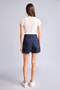 100% Cotton Mom Fit High Waist Short Leg Jean Blue Black Shorts H0597Ax26Hs - 6